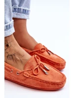 Semišové Mokasíny Oranžové model 21625479 - Boto