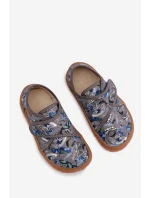 Dětské chlapecké pantofle na suchý zip Barefoot Surfer Froddo G1700438-7 šedé