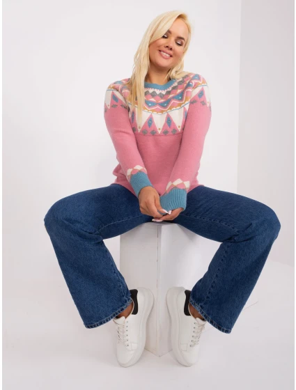 Sweter PM SW model 18909369 ciemny różowy - FPrice