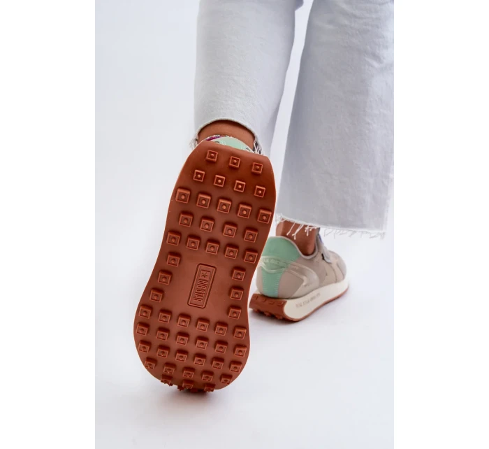 Dámské tenisky na platformě Memory Foam Big Star Platform Beige