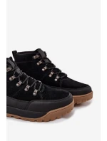 Pánské semišové trekingové boty Big Star – černé Pánské semišové trekingové boty Big Star – černé