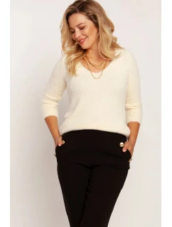 Dámský svetr SWE model 21092442 bílý MKM - MKM design