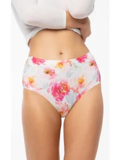 Kalhotky Peony Simple Maxi bílo-čersvené - Julimex