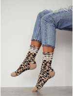 Ponožky Milena 0200-207 Leopardí pruhy Ponožky Milena 0200-207 Leopardí pruhy
