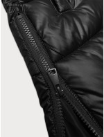 Černá dlouhá péřová dámská vesta S'West (B8021-1)