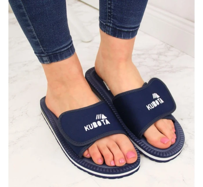 Sportovní žabky na suchý zip navy blue Kubota Sportovní žabky na suchý zip navy blue Kubota