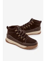 Semišové Pánské Trekingové Boty Big Star SS174263 Hnědé