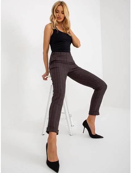 Dámské kalhoty LK SP model 18140173 tmavě šedá - FPrice Dámské kalhoty LK SP model 18140173 tmavě šedá - FPrice
