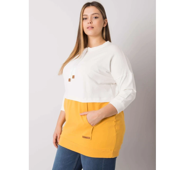 Mikina RV BL 6845.51P bílá a žlutá