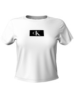 Dámské tričko Lounge T-Shirt CK96 S/S CREW NECK 000QS6945E100 bílá - Calvin Klein