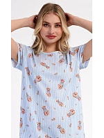 Dámské domácí šaty s krátkým rukávem model 22405486 - Vienetta Dámské domácí šaty s krátkým rukávem model 22405486 - Vienetta