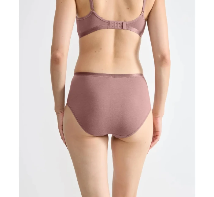 Dámské kalhotky GO Daily Cotton Midi 3P - BROWN - sv. hnědé 1141 - SLOGGI Dámské kalhotky GO Daily Cotton Midi 3P - BROWN - sv. hnědé 1141 - SLOGGI