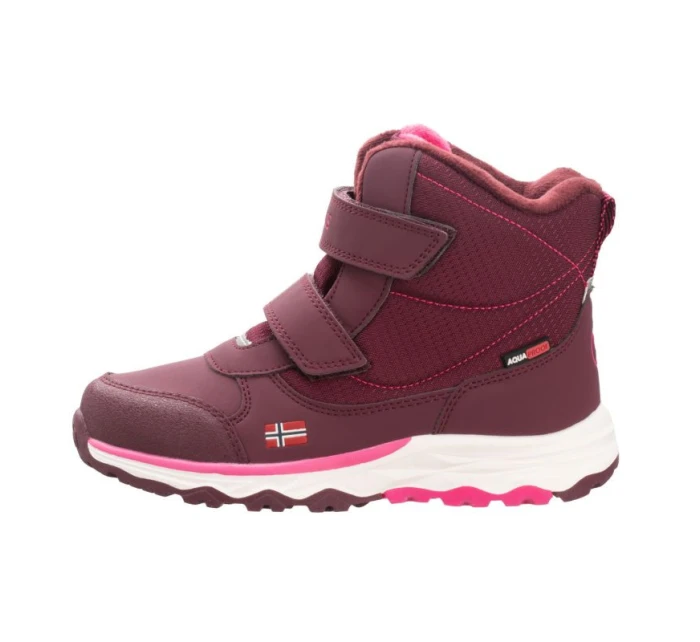 Trollkids Dětské zimní boty Hafjell pro holky/chlapce nepromokavé fialové (264-419)