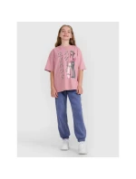 Dívčí tričko oversize s potiskem model 21816785 - 4F Dívčí tričko oversize s potiskem model 21816785 - 4F