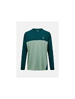Pánské tričko PEAK PERFORMANCE M Trail Wool-Blend Longsleeve, zelená barva Pánské tričko PEAK PERFORMANCE M Trail Wool-Blend Longsleeve, zelená barva