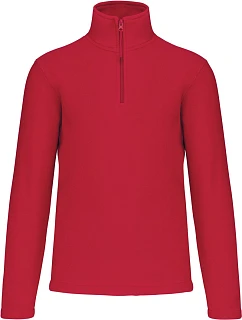Kariban K 912 Mikrofleecová mikina s 1/4 zipem "Enzo" 20.K912 red