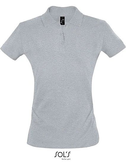 SOL'S Perfect Women Dámské piqué polo 25.1135 melange grey SOL'S Perfect Women Dámské piqué polo 25.1135 melange grey