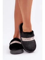 Pantofle S Dekorativním Páskem Černé model 21681795 - Boto