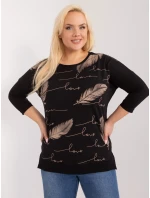Bluzka RV BZ model 19658546 czarny - FPrice Bluzka RV BZ model 19658546 czarny - FPrice