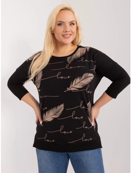 Bluzka RV BZ model 19658546 czarny - FPrice Bluzka RV BZ model 19658546 czarny - FPrice