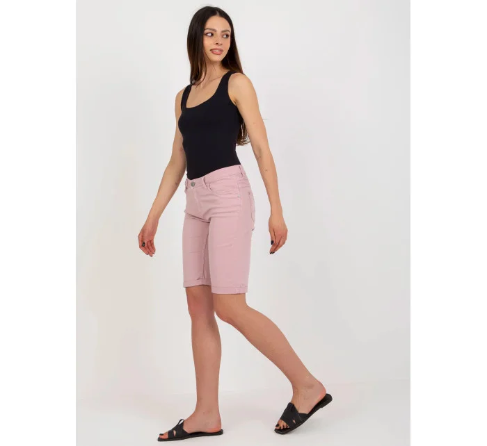Dámské šortky D63990T61827ZD Světle růžová - Sublevel