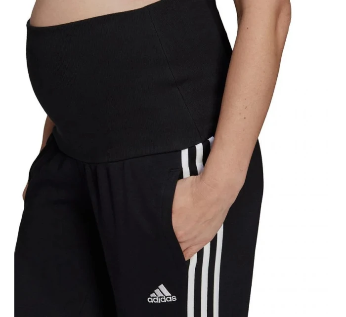 Dámské těhotenské kalhoty / tepláky Essentials W GS8614 Černá s bílou - Adidas