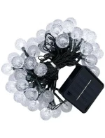 SOLÁRNÍ ZAHRADNÍ SVĚTLO GIRLANDA SOLÁRNÍ ŘETĚZ 4,9 M 40LED TEPLÁ BÍLÁ