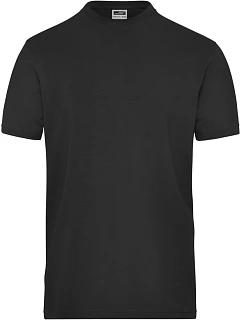 Daiber JN 1802 Pánské pracovní tričko z bio bavlny - Solid 02.1802 black