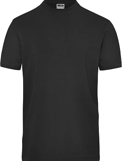 Daiber JN 1802 Pánské pracovní tričko z bio bavlny - Solid 02.1802 black