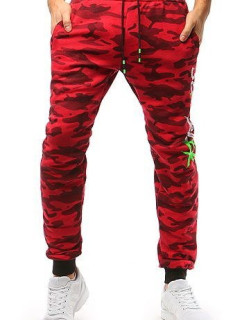 Pánské červené camo kalhoty Dstreet UX3514
