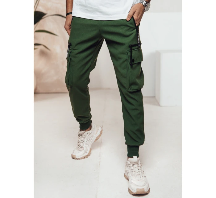 Pánské zelené kalhoty model 21982835 - Dstreet