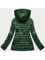 Zelená dámská bunda s kapucí (2021-11BIG)