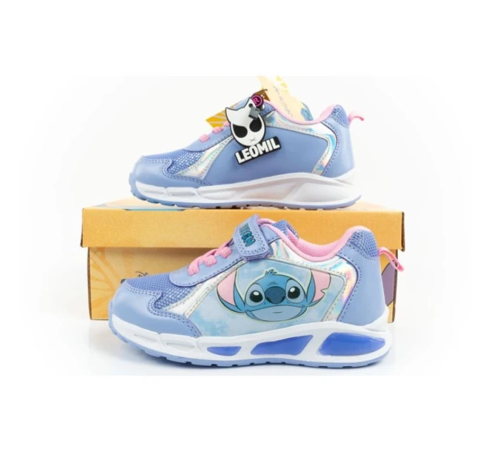 Leomil Stitch dětská sportovní obuv tenisky lehké suchý zip LED