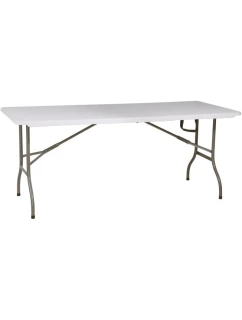 SKLÁDACÍ STOLEK V KABELU 180x70 cm MAX.100 kg BÍLÝ