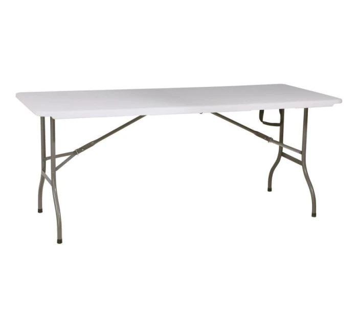 SKLÁDACÍ STOLEK V KABELU 180x70 cm MAX.100 kg BÍLÝ