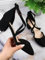 Sergio Leone W SK365A černé páskové sandály