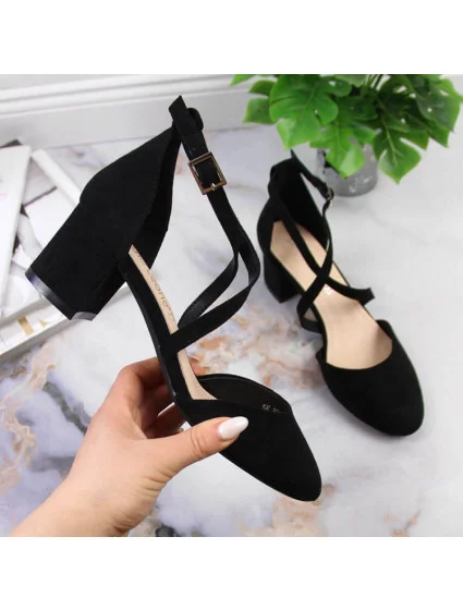 Sergio Leone W SK365A černé páskové sandály