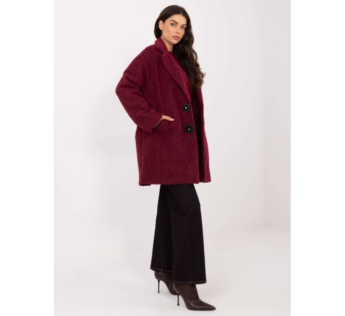 Kabát IT EN 96965.19 bordó Kabát IT EN 96965.19 bordó