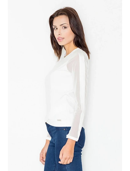 Dámská halenka model 18590140 smetanová - Figl