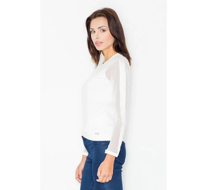 Dámská halenka M467 smetanová - Figl