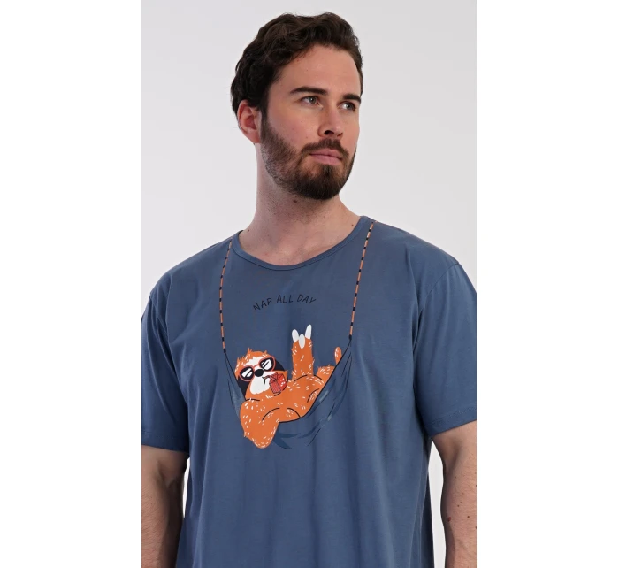 Pánská noční košile s krátkým rukávem model 21362744 - Vienetta MAN