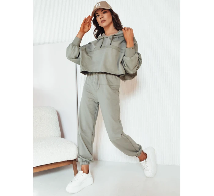 Dámská tepláková souprava olivová model 21975270 - Dstreet Dámská tepláková souprava olivová model 21975270 - Dstreet