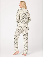 Pyžamo Key LNS 921 B26, dlouhé rukávy, velikosti XS–XL, zapínací