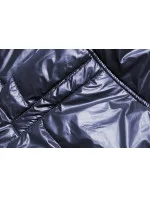 Modrá/béžová dámská oboustranná bunda (BH-2204BIG) Modrá/béžová dámská oboustranná bunda (BH-2204BIG)