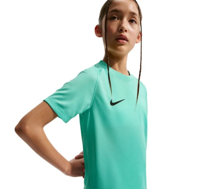 Nike Dri Fit Park VIII tyrkysové dětské tričko HV8182 354