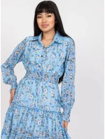 Dámské šaty DHJ SK C2212 světle modré