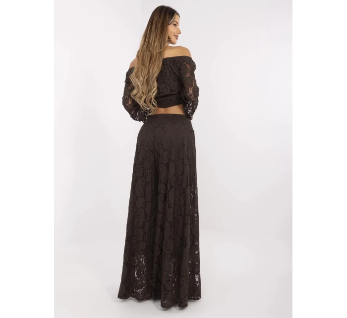 Spodnie MI SP model 21156251 ciemny brązowy - FPrice