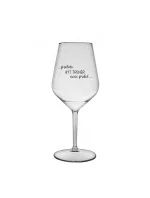 PROTOŽE BÝT TRENÉR NENÍ PRDEL - čirá nerozbitná sklenice na víno 470 ml