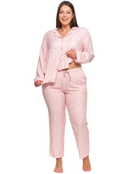 Dámské pyžamo model 20908318 růžové - Moraj