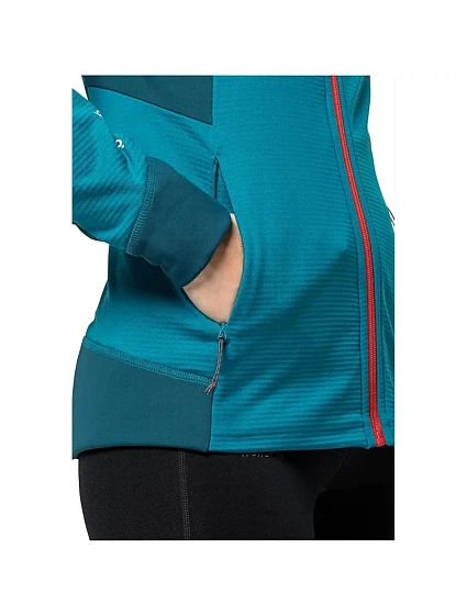 Dámská bunda Grid Fleece Jkt W 005 Tyrkysová Jack Wolfskin model 21407083 - B2B Professional Sports